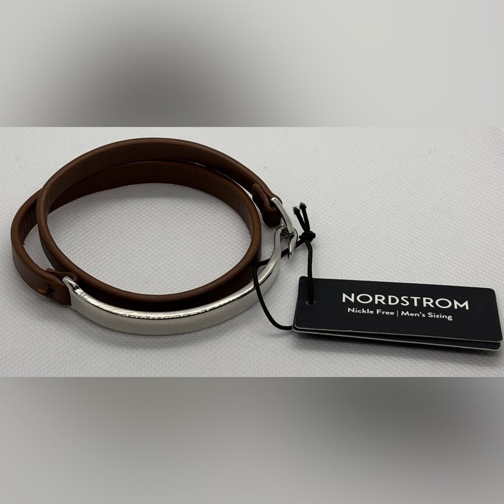 New Nordstrom Brown and Silver Men's Bracelet
